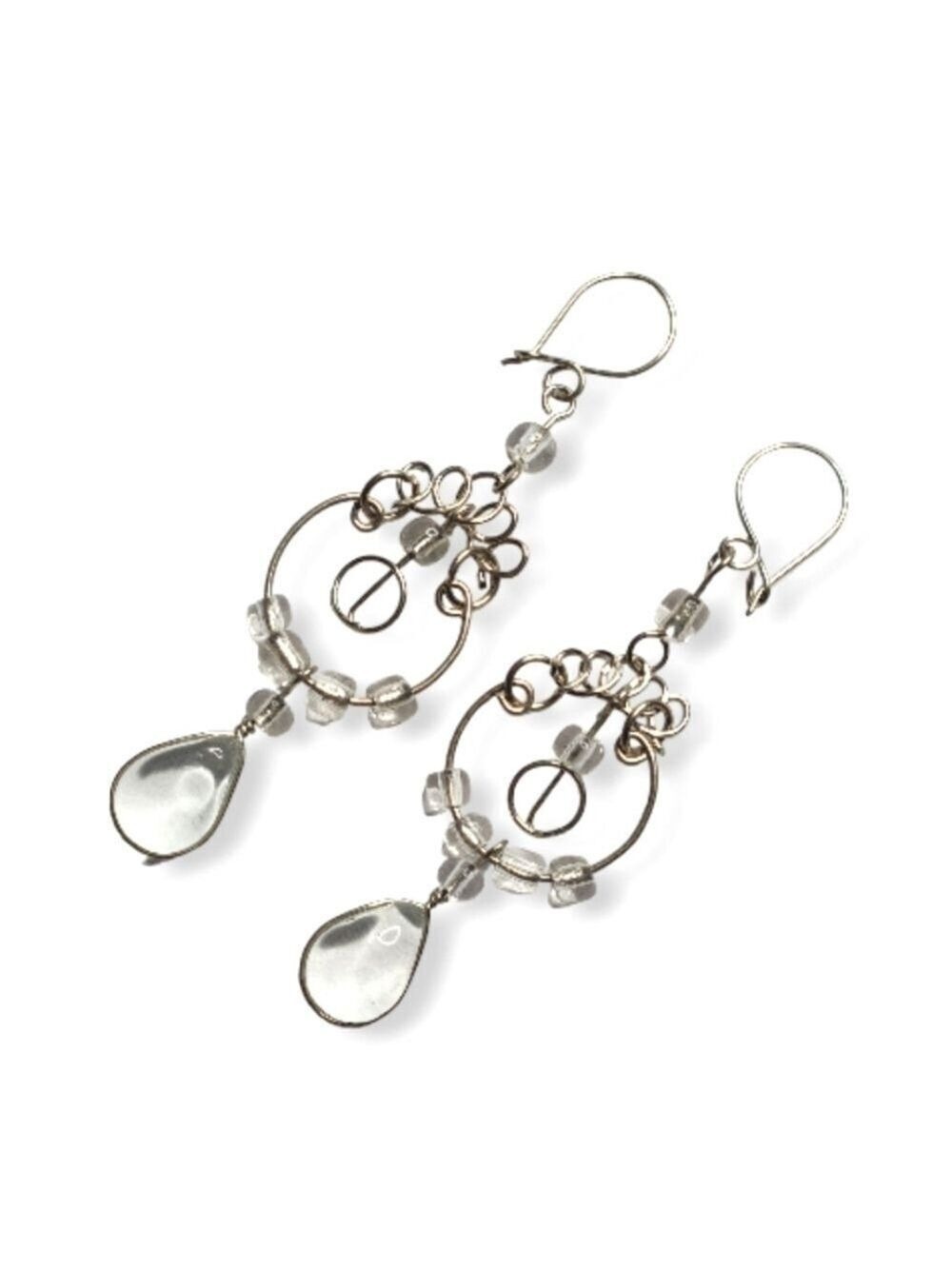 Peruvian Alpaca Silver Chandelier Earrings
